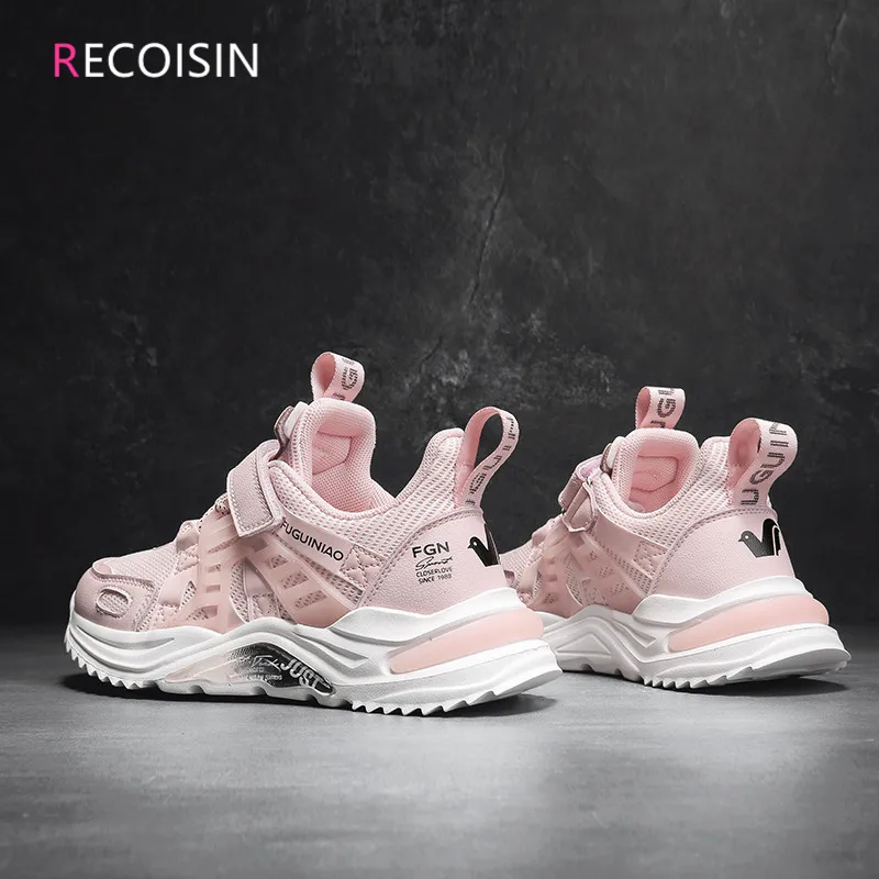 

RECOISIN Kids Shoes For Girl Breathable Mesh Running Sneakers Boys Shoes Fashion Casual Sports Children Shoes Chaussure Enfant