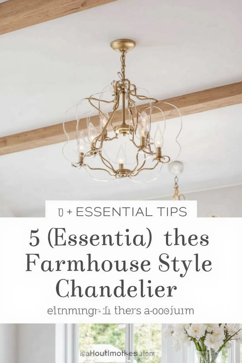 5 essential tips for choosing the perfect farmhouse style chandelier for your family friendly home