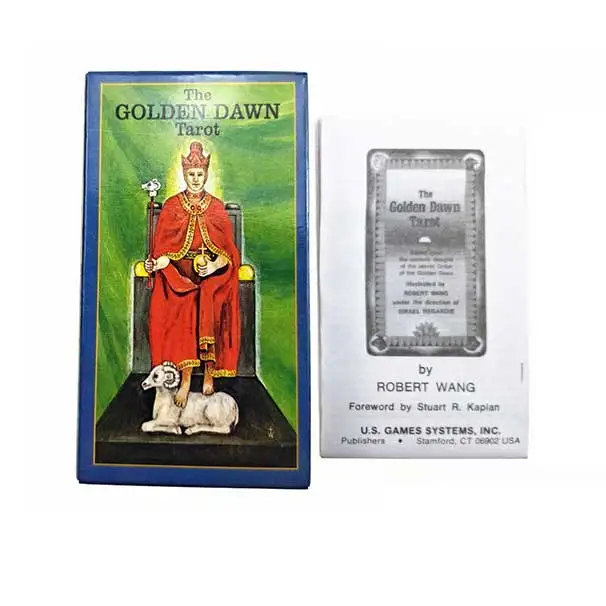 

New English VersionThe Golden Tarot Deck with Paper Guidebook Divination Fate Playing Cards Board Game