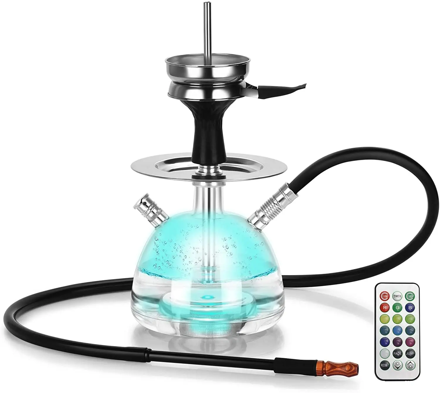 

Get Funky Bubble Shisha Hookah Narghile Pipe Colorful smoke hookah Shisha, Party Smoking Set Black, Without Nicotine, Green\black\red\blue\yellow\mix color