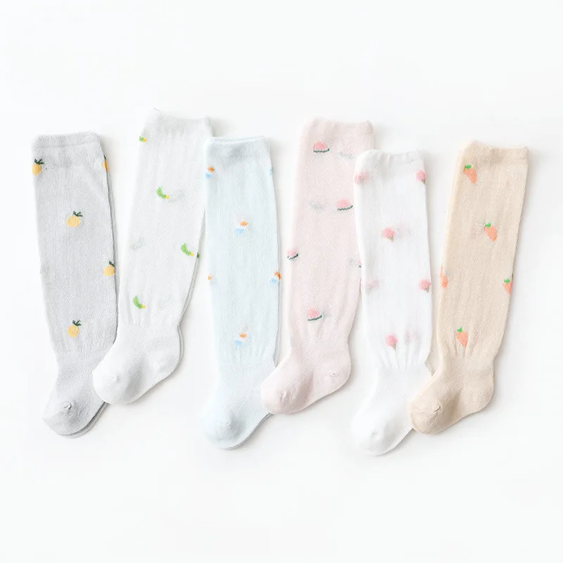 

Baby summer thin stockings newborn mosquito socks cotton baby loose socks