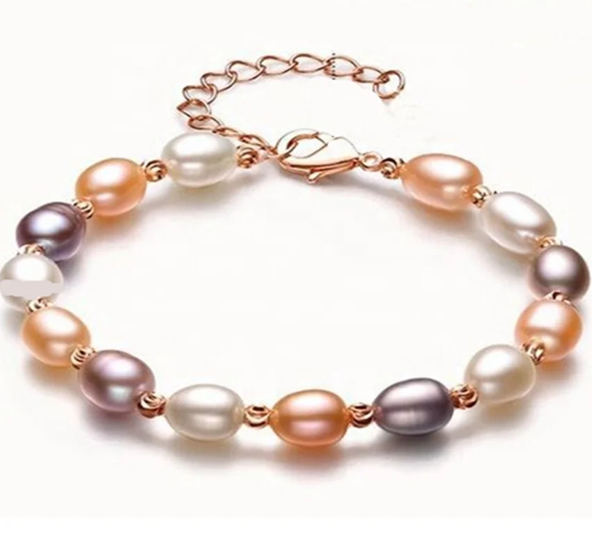 

Freshwater Pearl Women's Bracelet Elegant Fashion Simple Bracelet, As the picture shows