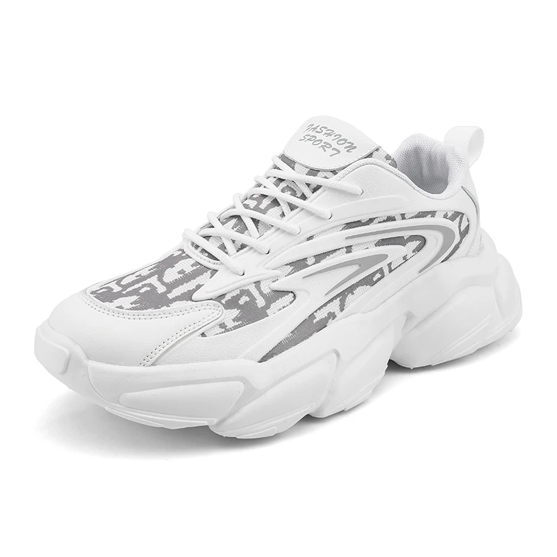 

Explosive Factory Wholesale Men's Printed Thick Bottom Casual Sports Shoes Lightweight Sneakers, Optional