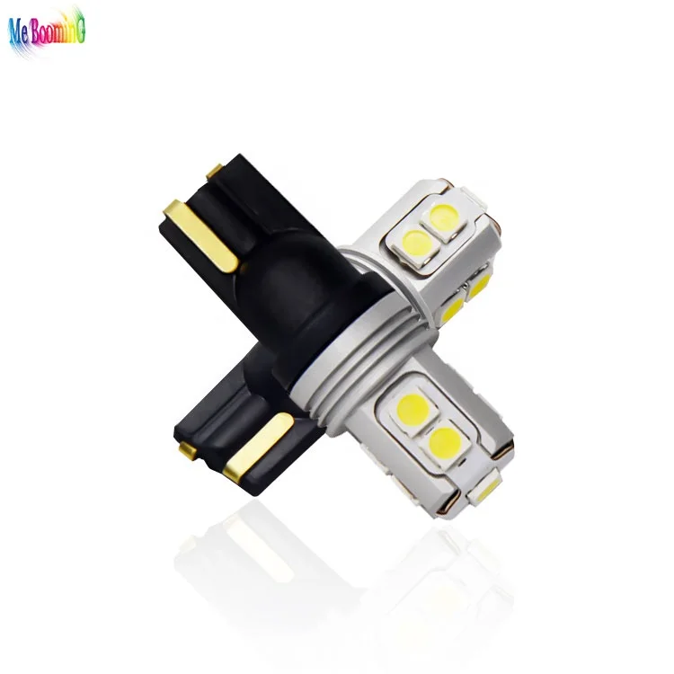 Car T10 LED Canbus W5W 3030 10SMD 12V 24V 194 168 Auto LED Car Interior Light plate Dome Reading Lamp Clearance Light 10W