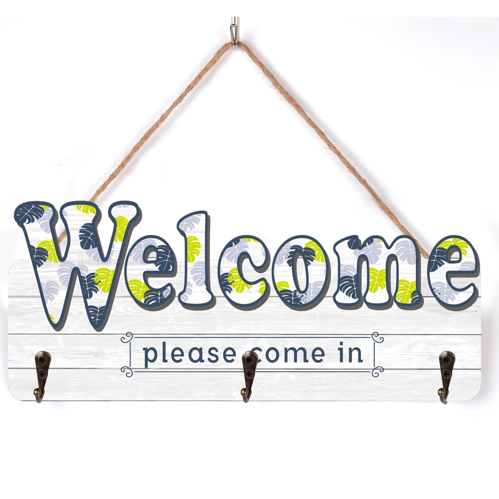 
Hot Selling Picture Frame English Sign Decor Door Wooden Plaque For Hang 