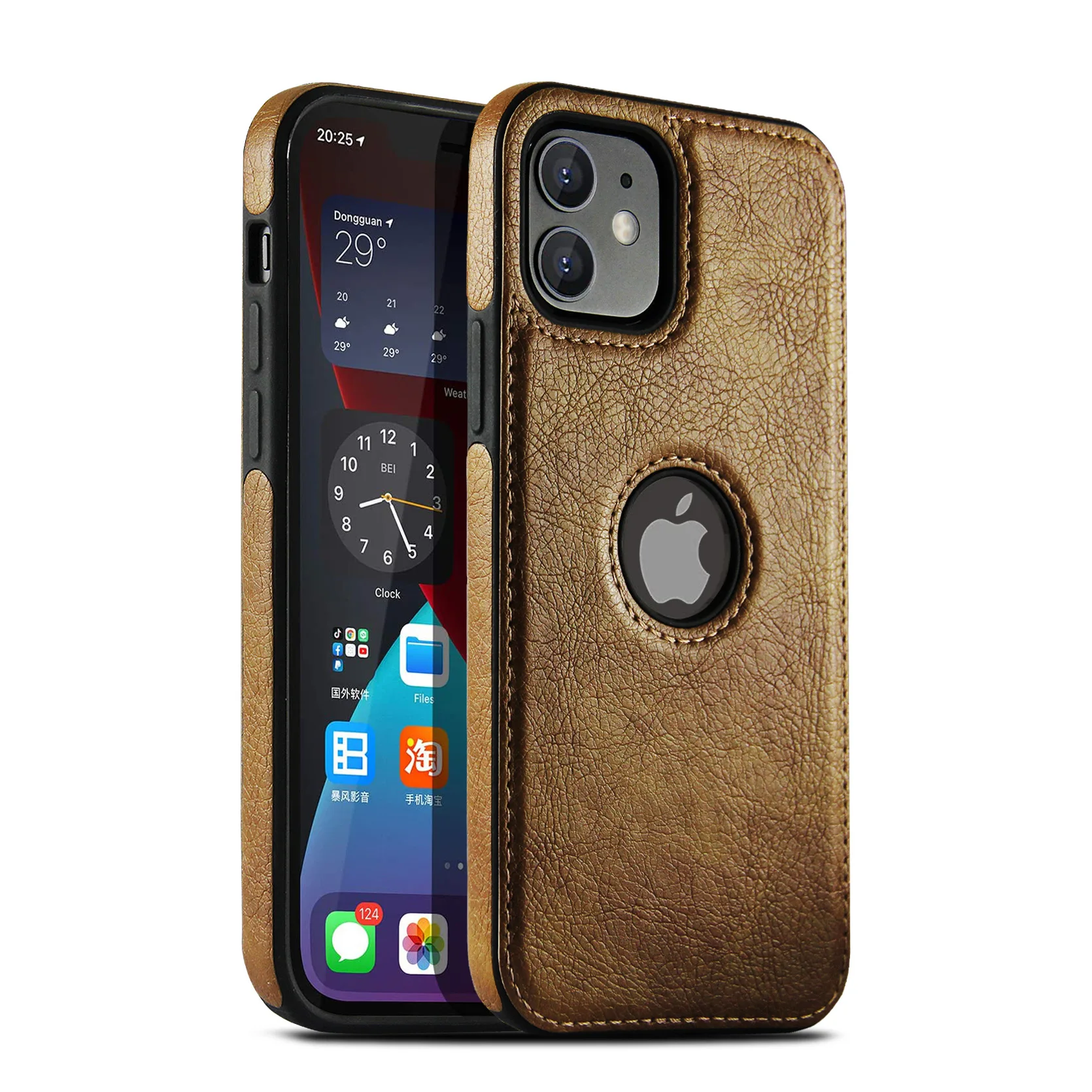 

ShenZhen factory wholesale return high quality PU Leather Case For iPhone 12 pro max, Red,blue,black,brown