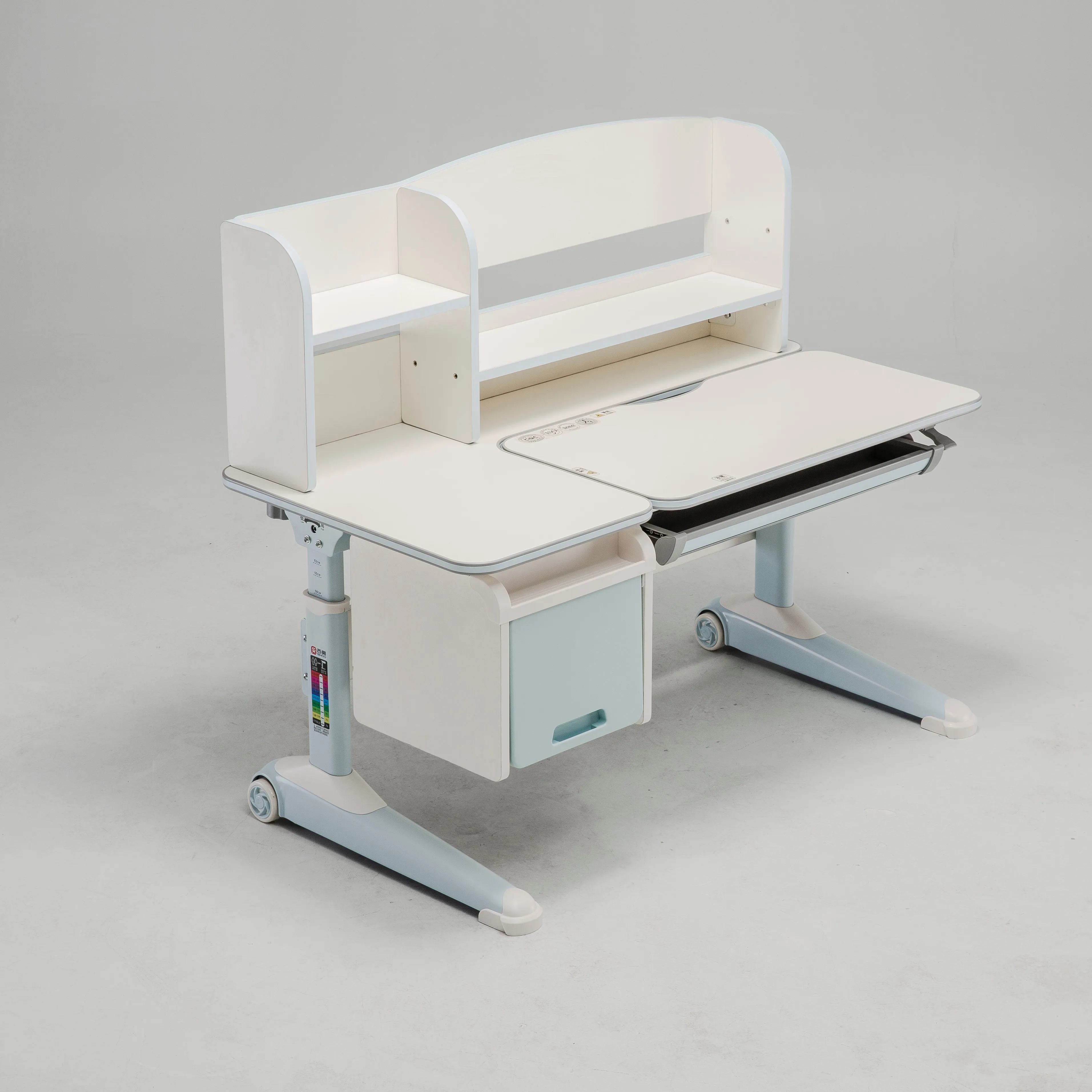 
High quality latest design kids table chair furniture height adjustable children study writing desk school desk for children 