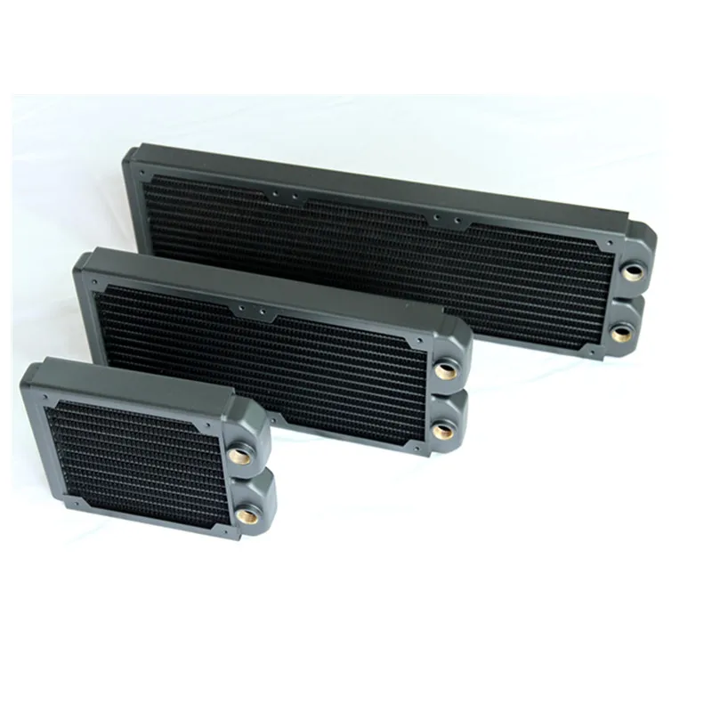 

Computer Heat Exchanger Cpu Heatsink Water Cooling Copper Pc Radiator, Matt black