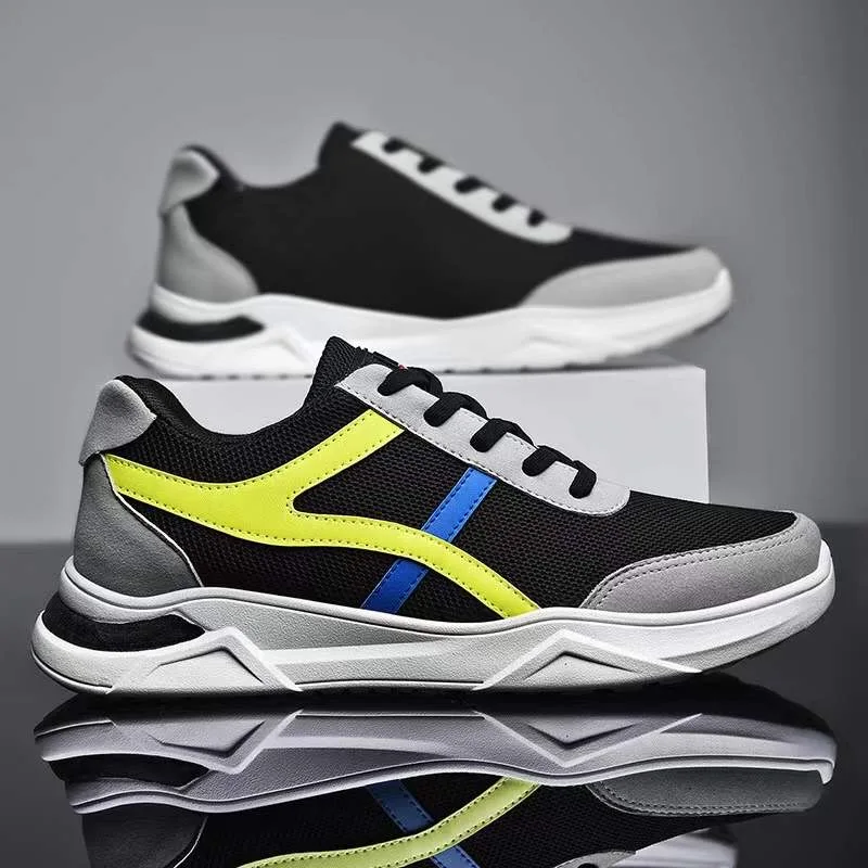 

Low price China shoe factory man sports shoes with knitted mesh upper shoes, Mixed