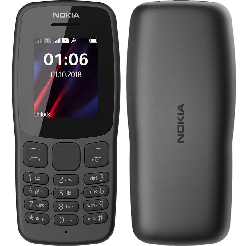 

For Nokia 106(2018) Mobile Phones Dual SIM FM Radio Good Quality Simple Unlocked Cell Phone