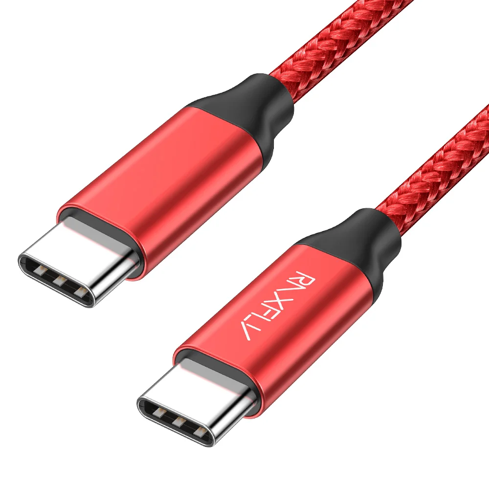 

Great Raxfly Free Shipping Type C Data Transfer Charger Adapter USB C to USB C Cable