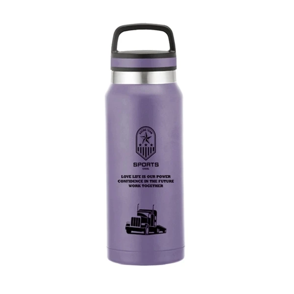 

Custom Wide Mouth Insulated Sport Water Bottle Large Capacity Thermos Vacuum Flask, Customized color