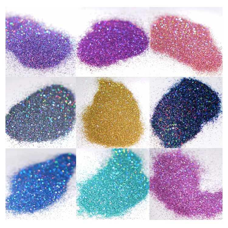 

Z72 New crystal drop glue DIY material manicure mobile phone shell ornament pigment silicone mold laser flash powder, Random