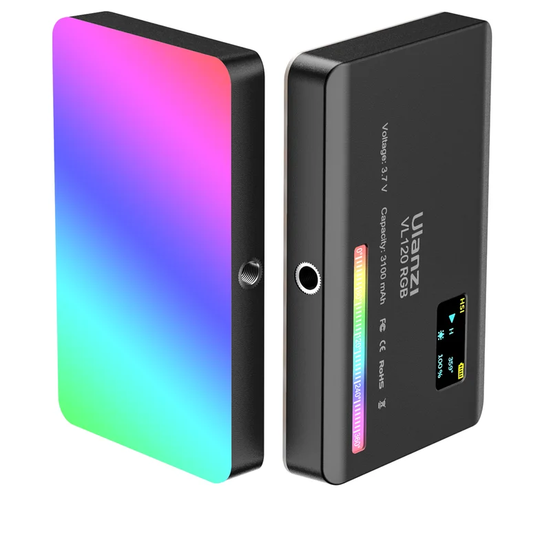 

Ulanzi VL120 RGB Full Color Video camera Light LED photography Lighting tiktok light for smartphone