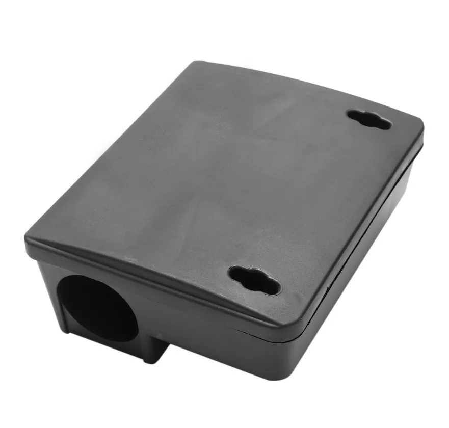 

Home Rat Mouse Rodent Bait Block case with Key Trap Station Box Trappola per topi Past na krysy, Black box