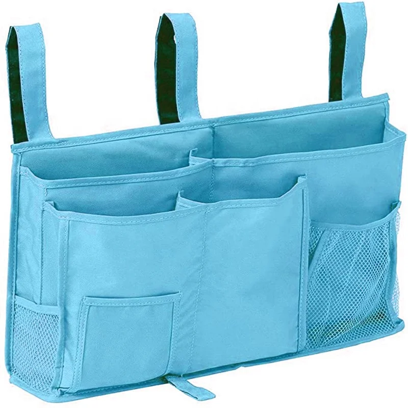 

Wholesale cheap bedside storage bag three-dimensional dormitory storage bag Oxford cloth crib diaper storage bag, 7 colors