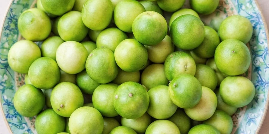 Side-by-side comparison of whole lime, peeled lime, and lime zest.