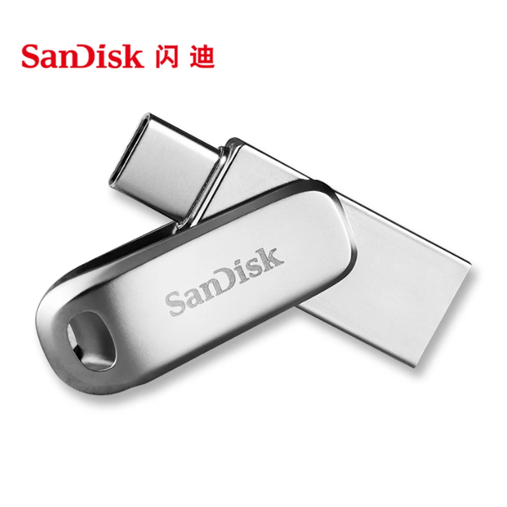 

Original SanDisk SDDDC4 USB Flash Drive USB 3.1 Type-C 32GB 64GB up to 150MB/s Pendrives 128GB Pen Drive 256GB for cellphone