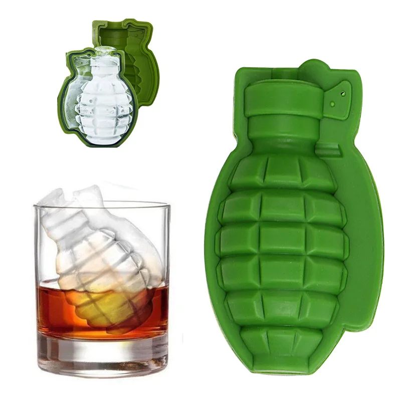 

Grenade Ice Cube Mold Cake Mold Silicone Baking Mold Ice Tray Maker