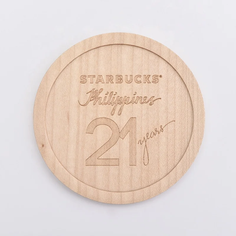 Custom logo printing wooden lid for candle jar wholesales