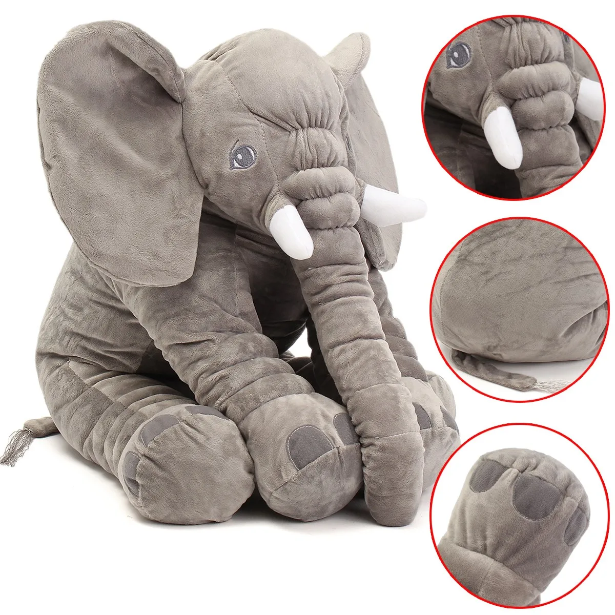 Details about   XXL Giant Elephant Stuffed Animals Plush 60 cm 