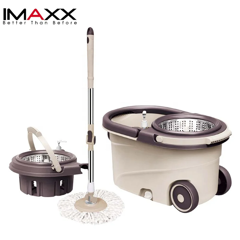 

Promotional Hot Selling Magic 360 Mop Floor Cleaner Mop with Spin Bucket, Light brown