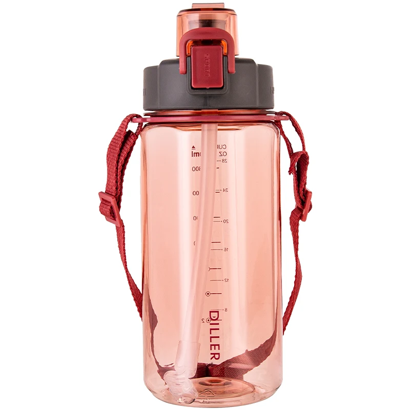 

2021hot 1000ML BPA Free Portable Plastic Water Bottle transparent plastic material cup customized, Customized color