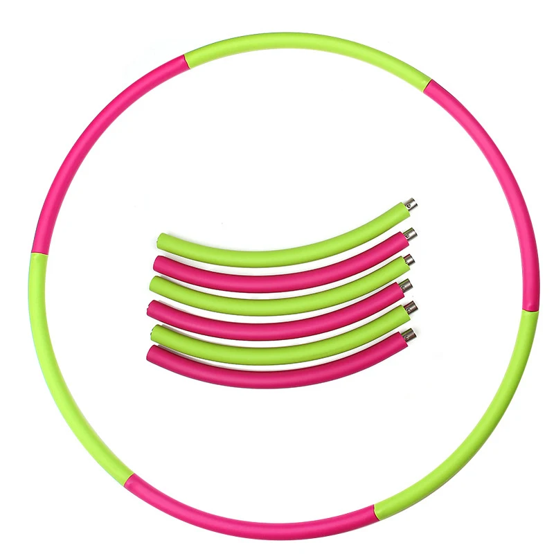 

Adjustable Waist Training hoola hula ring circle Exercise Sports gym Eco stainless steel Professional Workout Hula Ring, Pink/blue/gray/green