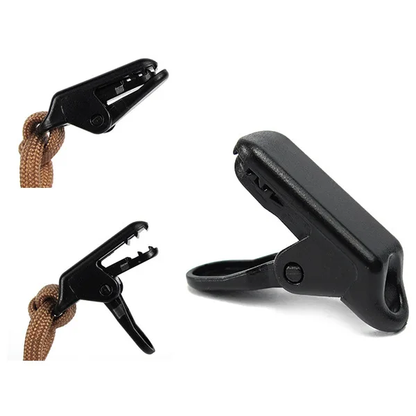 

Tent Awning Canopy Clamp Tarp Clip Snap Canvas Anchor Gripper Caravan Jaw Grip Trap Tighten Tool Outdoor Camp Hike Kit, Black