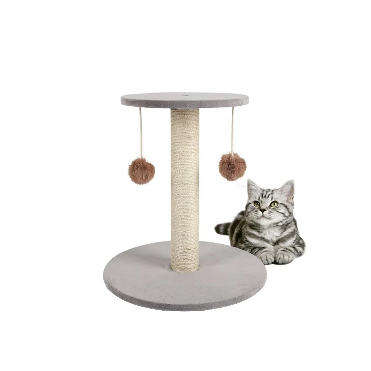 

Unique Design Hot Sale Luxury Tower Wood Cat Tree with Cute furball Pet Toys
