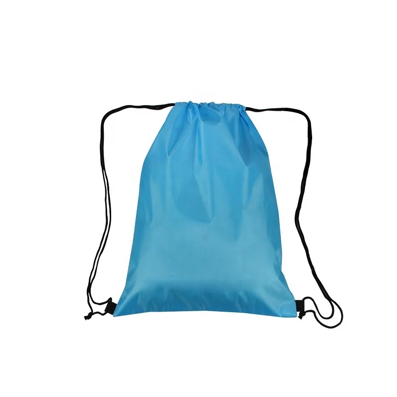 

210D Polyester Factory Cheap Price Promotion Custom Logo Colorful Drawstring Gym Bag