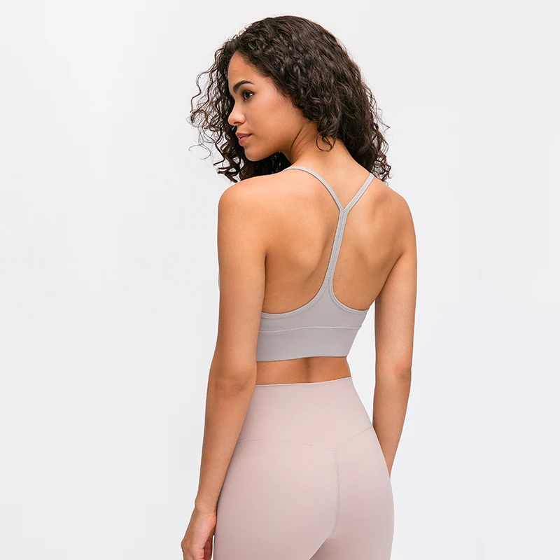 

Summer Fitness Custom Support Removable Cups High Impact Yoga Bra Top Fitness Clothing Women Sexy Cross Back Sports Bra Yoga Top, 5 colors