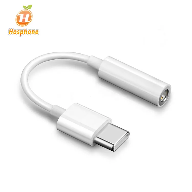 

Digital USB Type-C Male to Female 3.5mm AUX Jack Plug Convertor Headphone Adapter Earphone OTG Cable for samsung, White/black