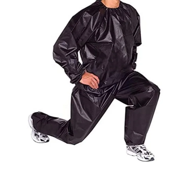 

custom fitness sweat pvc plastic sauna suit losing weight, Black, silver, grey, red
