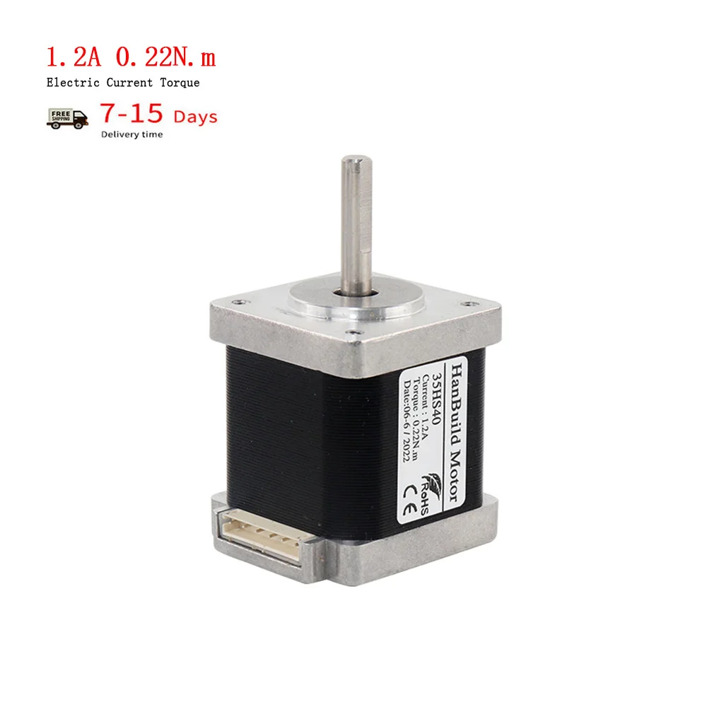 

Free shipping HanBuild 14HS4012 4-lead 1.2A 0.22N.M 1.8 Degree For 3D Printer Monitor Equipment 35 stepper LINEAR MOTOR