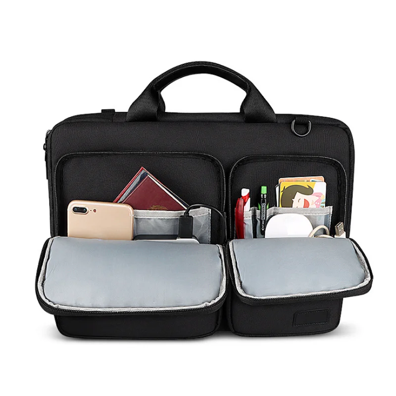 

2021 Custom Logo Shoulder Laptop Bag Men Casual Business laptop briefcase With Zipper, Mix color