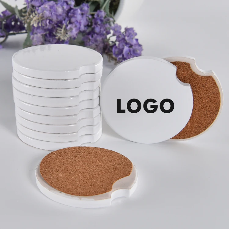 

Wholesale Sandstone Sublimation Blank Car Cup Holder Coaster