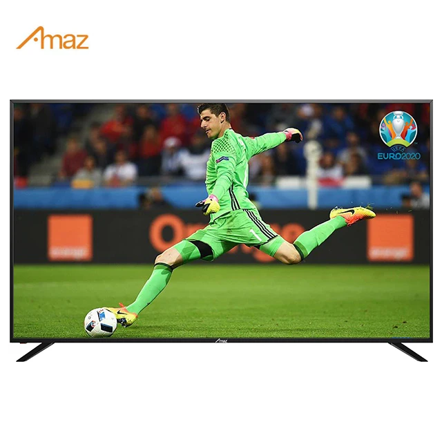 

43 inches 4K smart wide screen 55 inches TV LED OEM television, Black/option