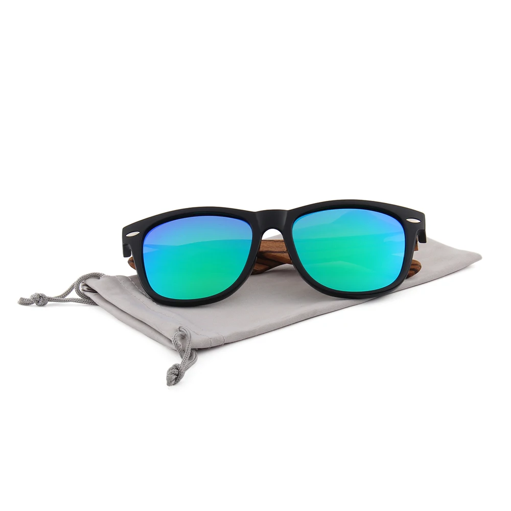 

2019 best design spring hinge wood eyewear hand polished cat.3 wood sunglasses polarized, Custom colors