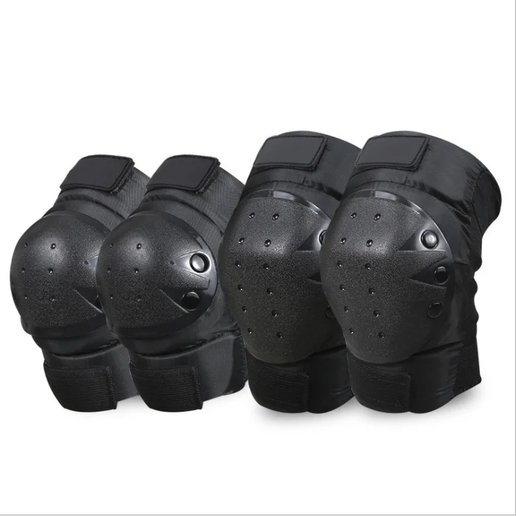 

Wholesale Professional Protective Army Tactical Knee pad Four Sets of Elbow and Knee Pads, Green , pink , blue , deep grey