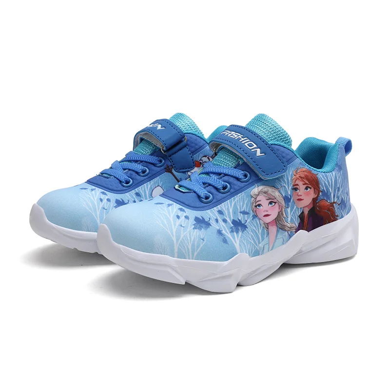 

frozen Cartoon shoes wholesale casual sport kid shoes Fashion children sneakers for girls, Pink blue