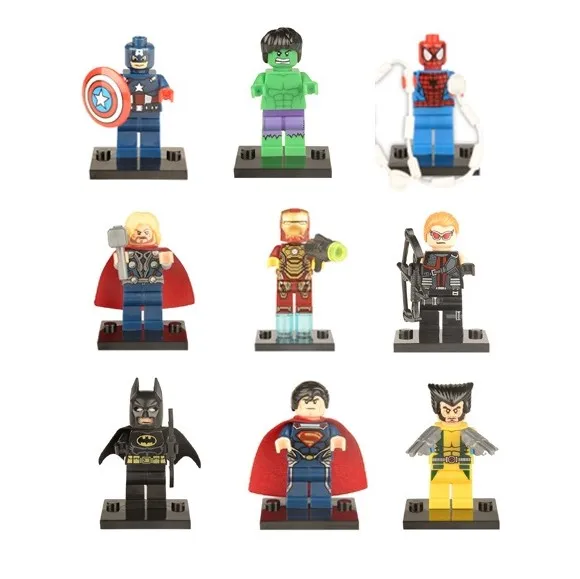 

Free shipping! Ebay hot 9style Superhero endgame mini Figure Ironman Compatible Building Blocks figure toys, Same like picture-building block men