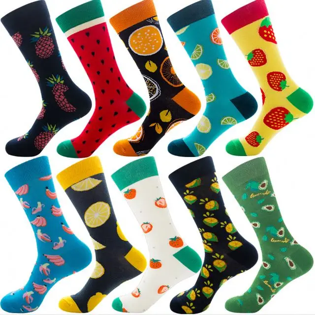 

Colorful Funny Happy Logo Socks Custom, Custom color