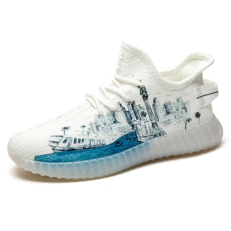 

Custom Popular Men Casual Shoes Light Non-Slip Men Fashion Sneakers Outdoor Wear Resistant Comfortable Shoes Zapatos De Hombre, Optional