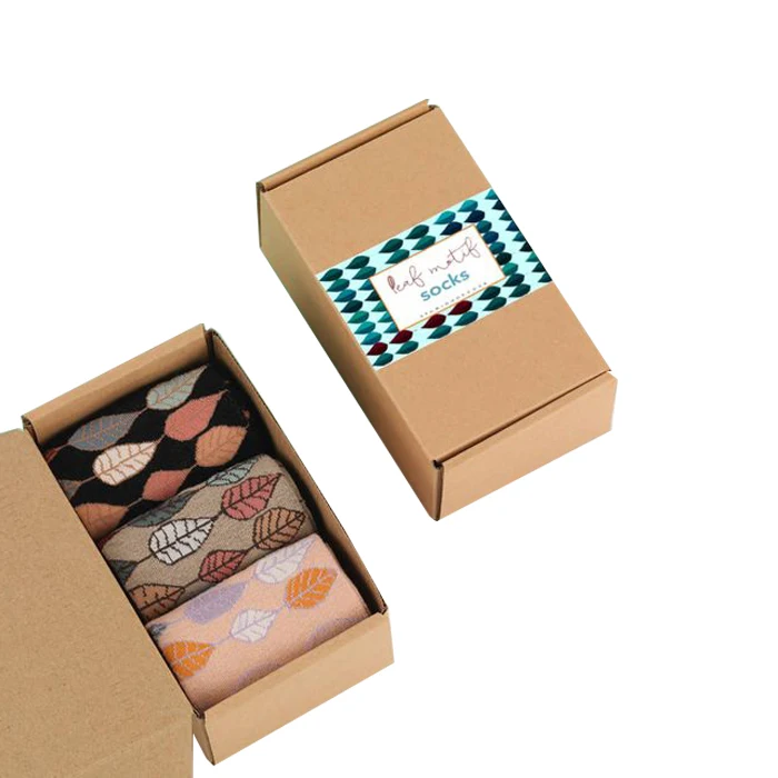 
high quality men custom design sock box E-commerce packaging mailer box 