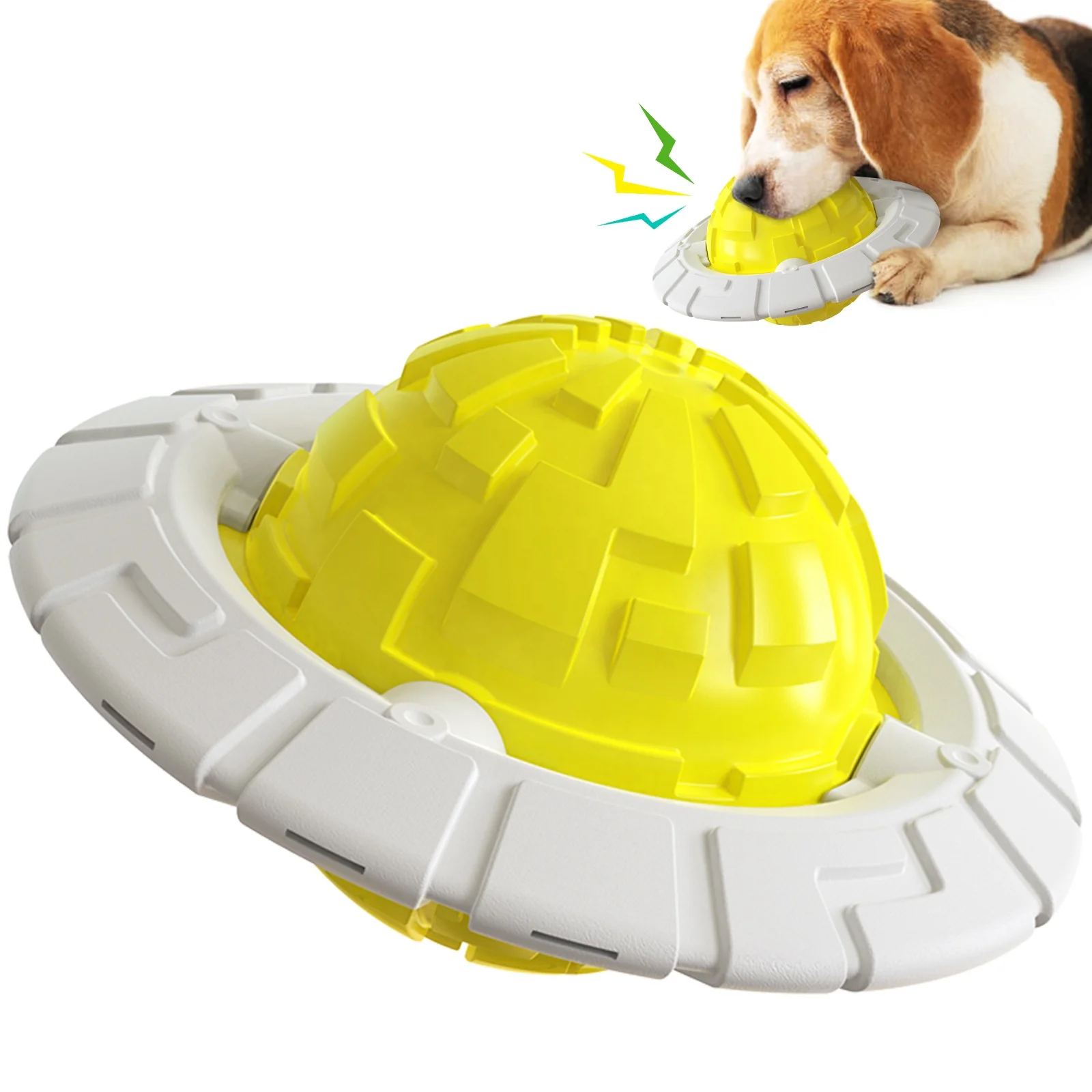 

Hot sale natural eco-friendly rubber super chewer dog toy ball