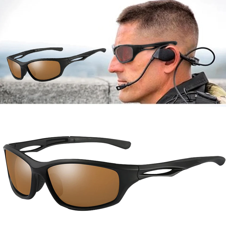 

Men Polarized Sunglasses TR90 Frame Outdoor Tactical Sun Glasses Driving Male Brand Design Military Eyewear, Picture colors