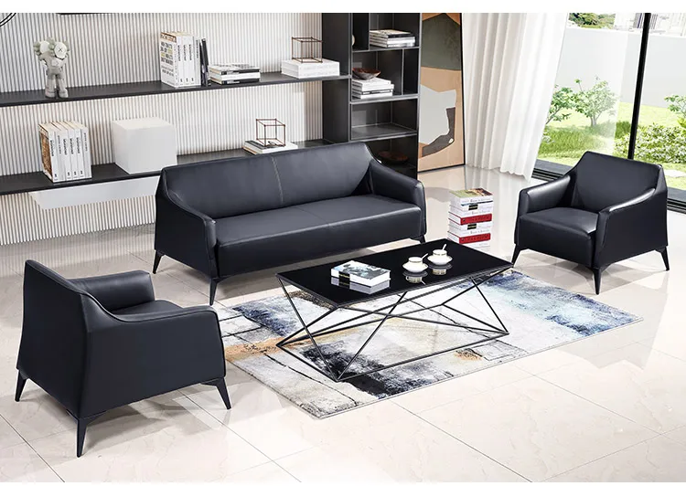 Pengpai Fashion Office Furniture Leather Small Modern Set Designs Modular Sofa