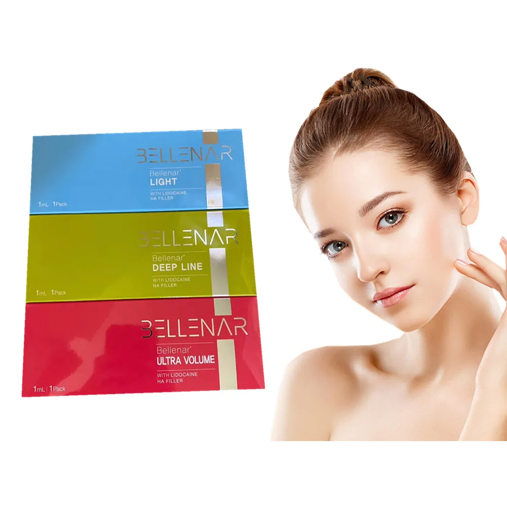 

Hot sale Korea filler hyaluronic acid Bellenar for lips nose 1ml