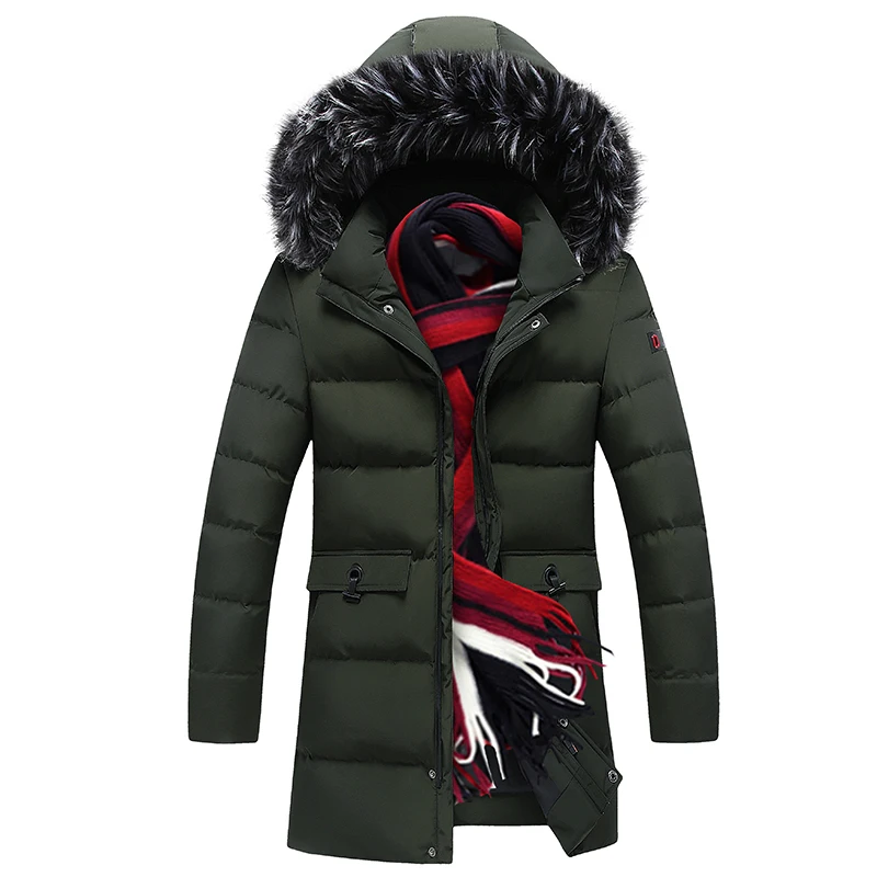 

custom fashion warm winter oversize hooded long puffer jacket men padded jacket